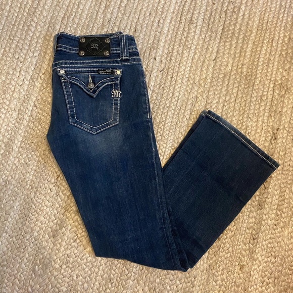 Medium Wash Miss Me Bootcut Jeans - Picture 3 of 3